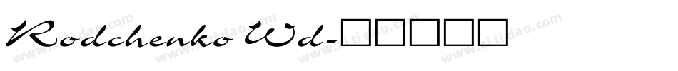 Rodchenko Wd字体转换